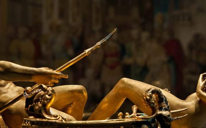 Entrada al Kunsthistorisches Museum, el Museo de Historia del Arte de Viena